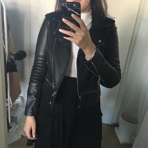 Zara pleather moto jacket